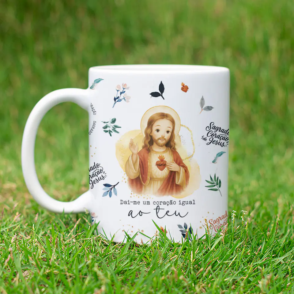 5 Artes para Caneca Sagrado Coração de Jesus Arquivo Editável   1
