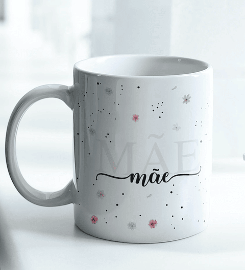 6 Artes para Caneca Mamãe, Dinda, Avó Jardim Arquivo Editável