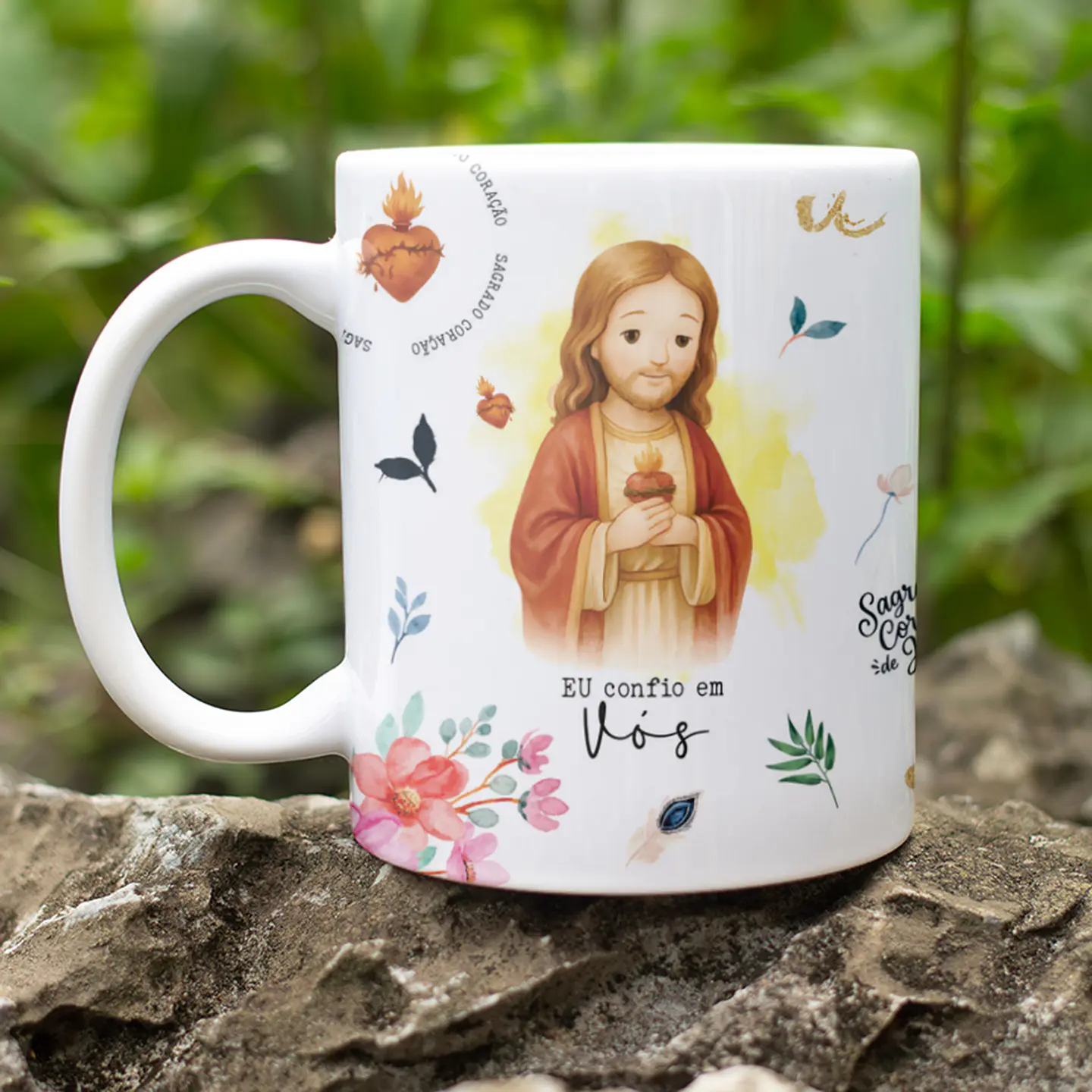 5 Artes para Caneca Sagrado Coração de Jesus Arquivo Editável   2
