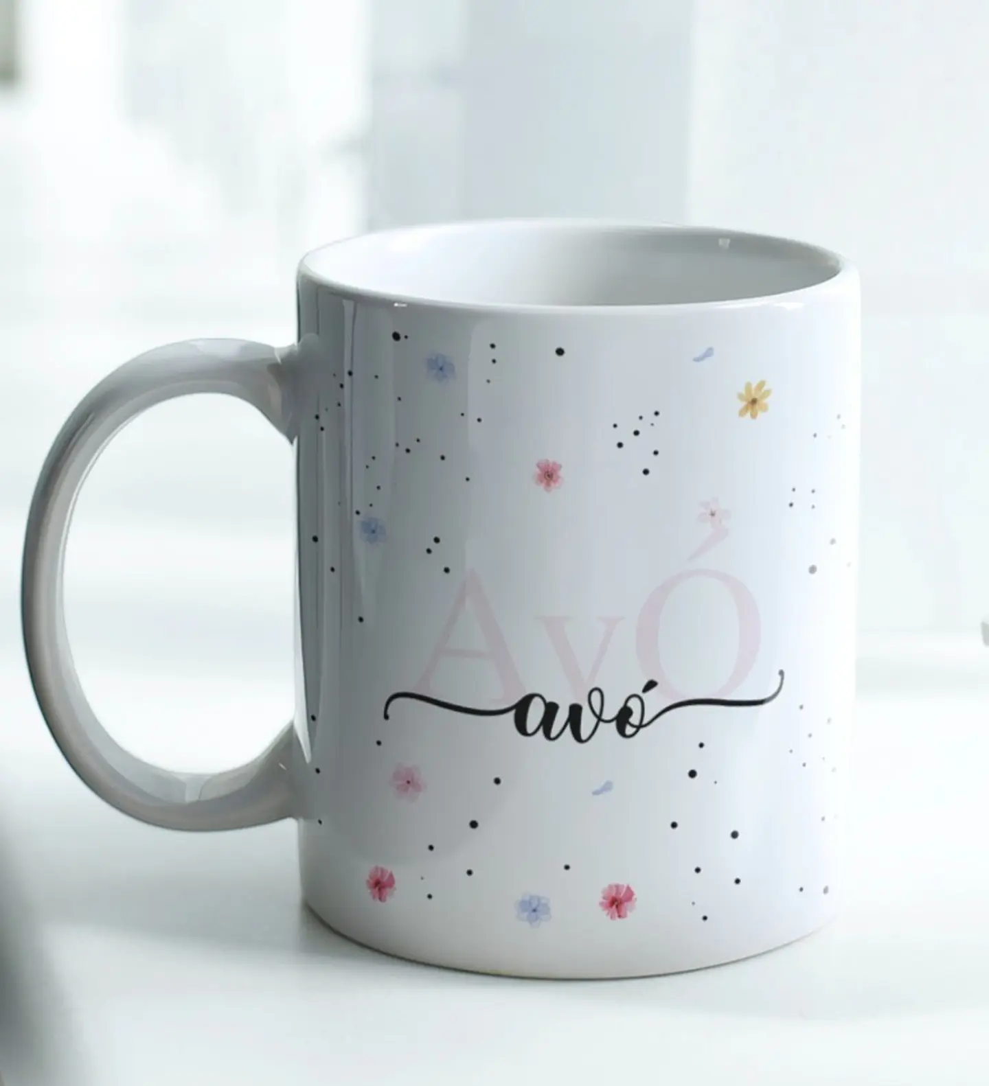 6 Artes para Caneca Mamãe, Dinda, Avó Jardim Arquivo Editável 2