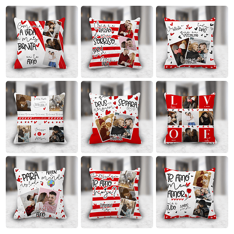 10 Artes para Azulejo e Almofada Dia dos Namorados Arquivo Editável 