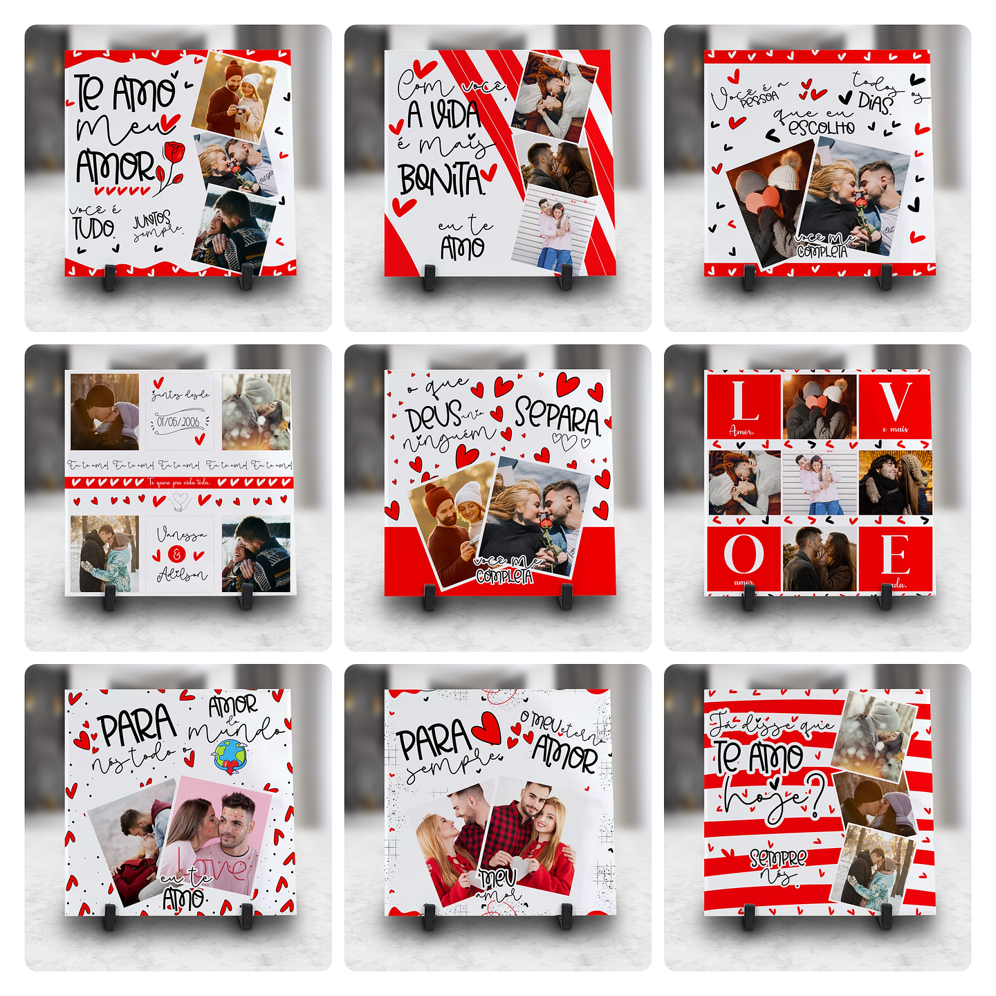 10 Artes para Azulejo e Almofada Dia dos Namorados Arquivo Editável  2