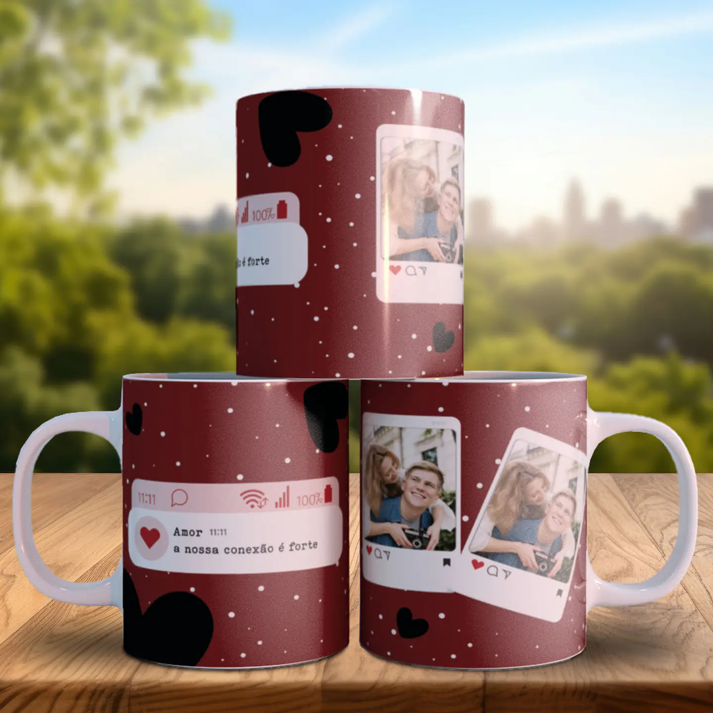 9 Artes para Caneca Dia dos Namorados Fotos Arquivo Editável  5