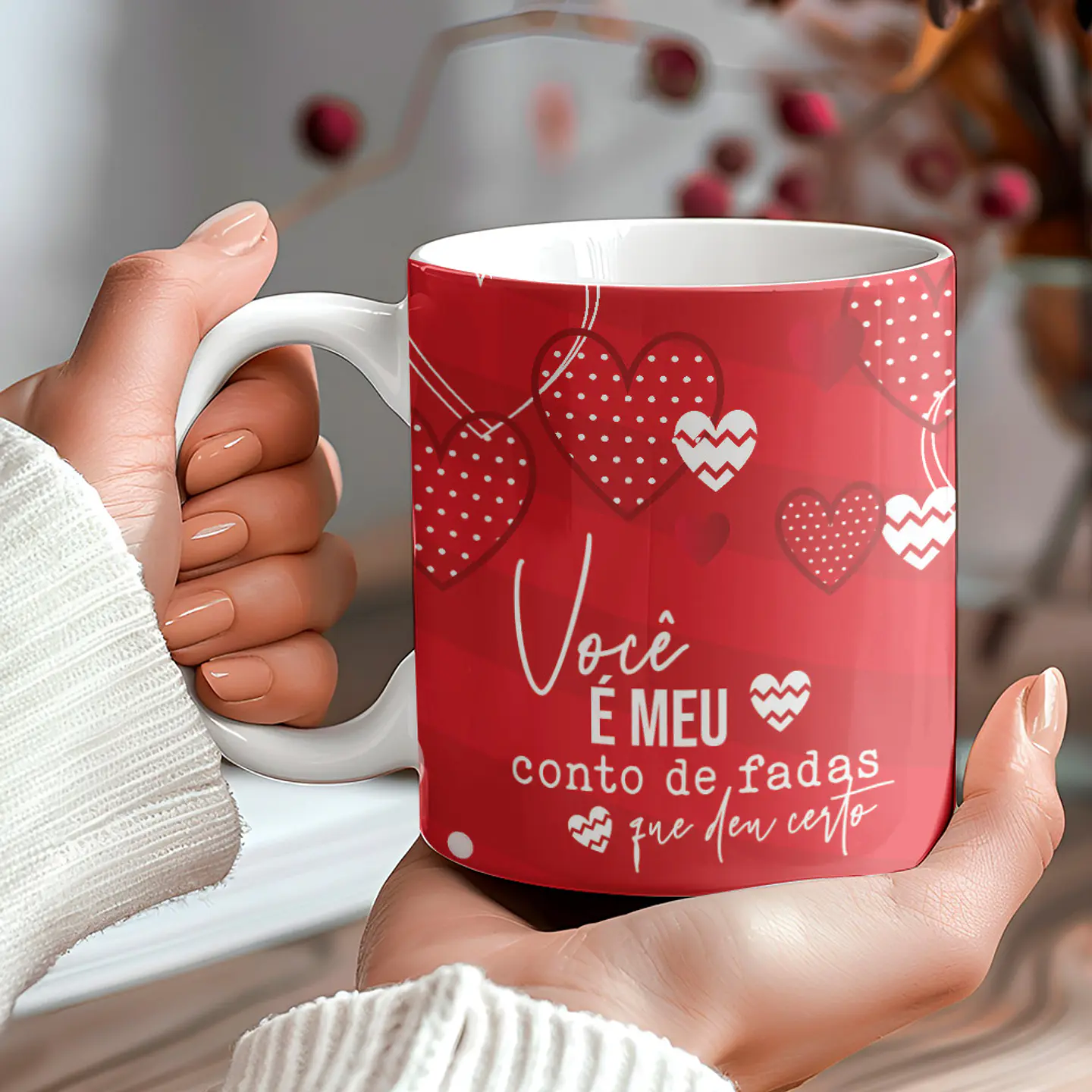 9 Artes para Caneca Dia dos Namorados Fotos Arquivo Editável  6