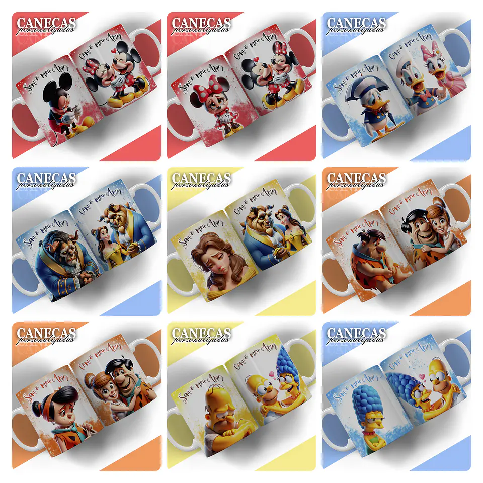 20 Artes para Caneca Dia dos Namorados Sempre com meu Amor Arquivop Editável  1