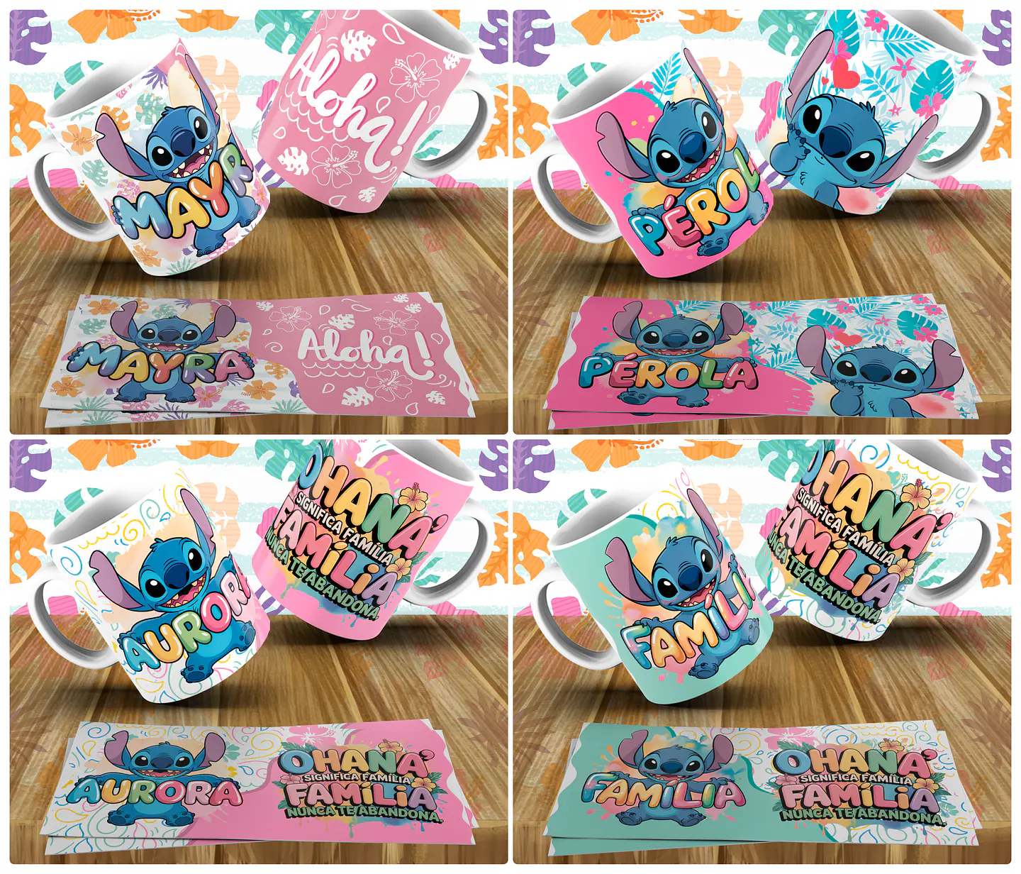 Arquivos para Criações Fofa Stitch Nomes Arquivos em Png 3