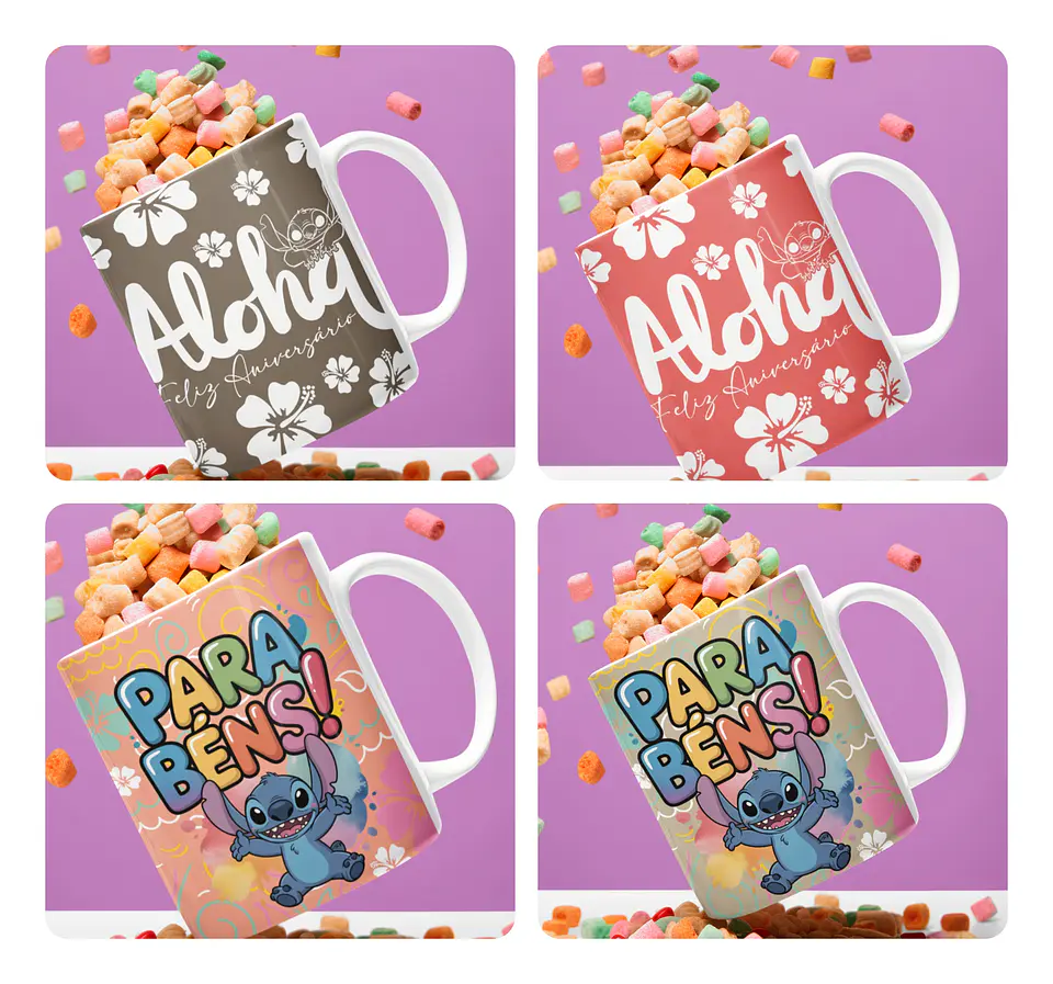 Arquivos para Criações Fofa Stitch Nomes Arquivos em Png 8