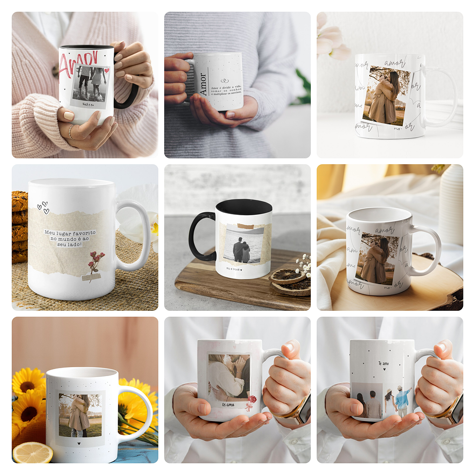 18 Artes para Caneca Dia Dos Namorados Arquivo Editável  2