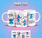 11 Artes para Caneca Karaokê Stitch Músicas de Amor Arquivo em Png  - Thumbnail 9