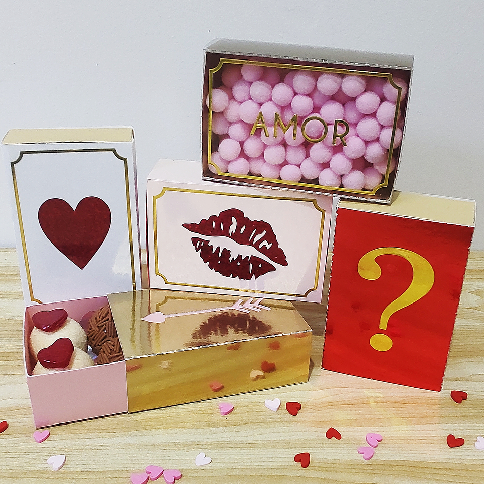 Arquivo de Corte Caixa Surpresa Dia dos Namorados Arquivo em Pdf   2