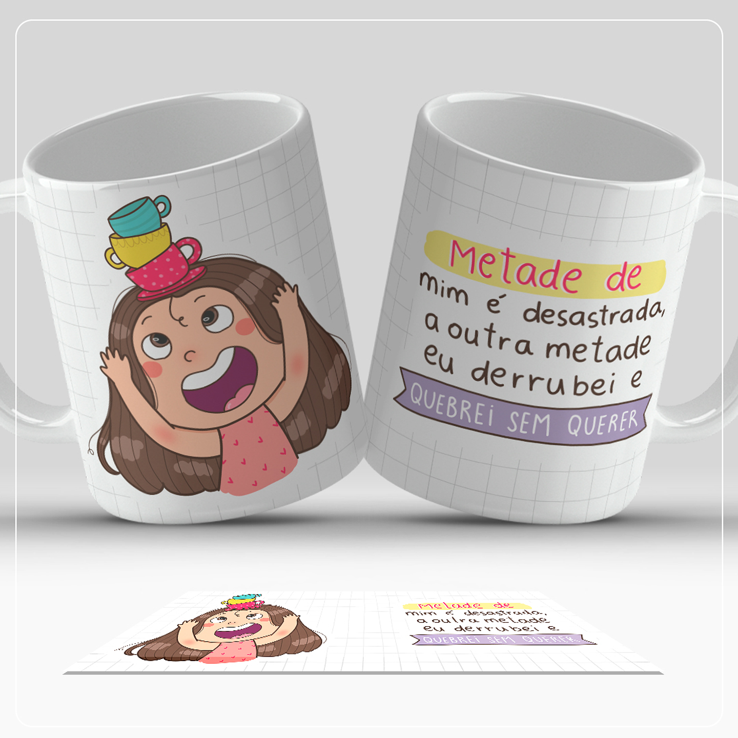6 Artes para Caneca Frases Divertidas Arquivo em Jpg 1