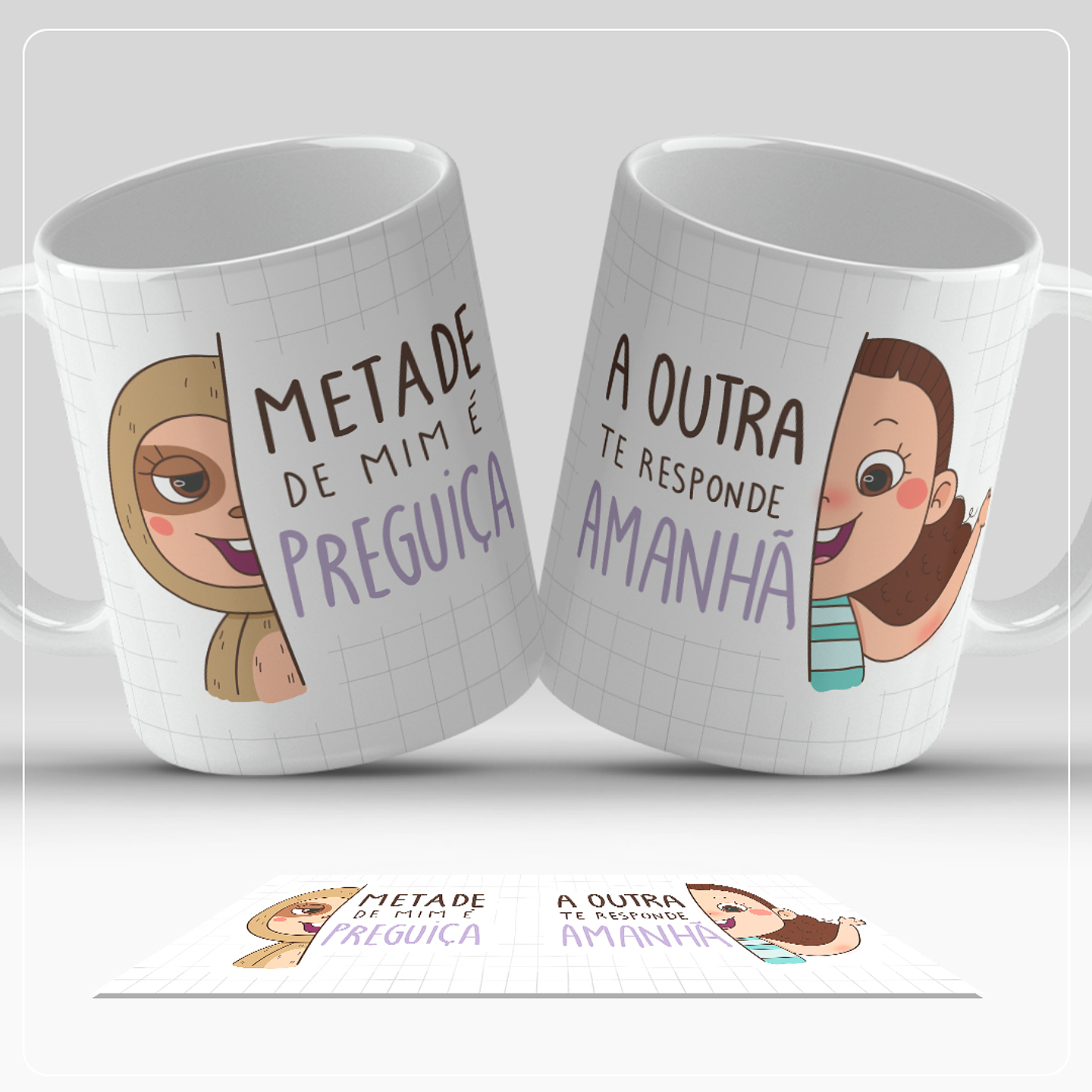 6 Artes para Caneca Frases Divertidas Arquivo em Jpg 6