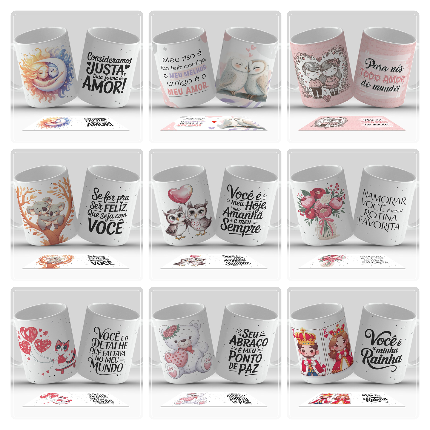 22 Artes para Caneca Dia dos Namorados Arquivo em Jpg 1