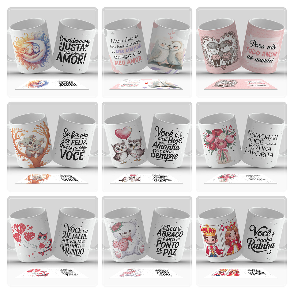 22 Artes para Caneca Dia dos Namorados Arquivo em Jpg 1