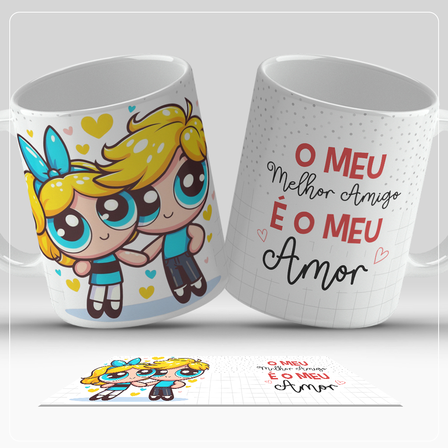 13 Artes para Caneca Dia dos Namorados Personagens Casal Arquivo em Jpg  9