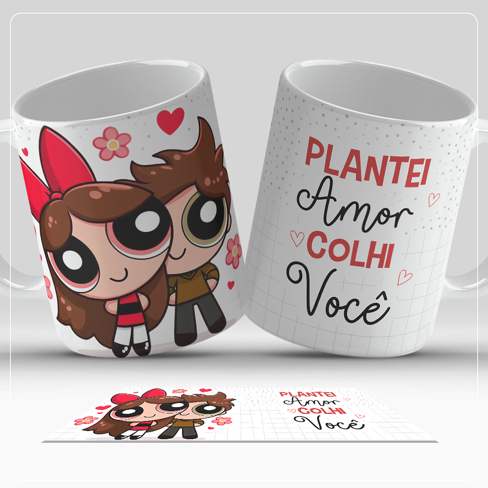 13 Artes para Caneca Dia dos Namorados Personagens Casal Arquivo em Jpg  10