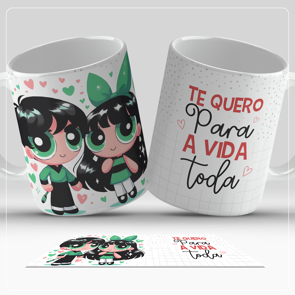 13 Artes para Caneca Dia dos Namorados Personagens Casal Arquivo em Jpg  11