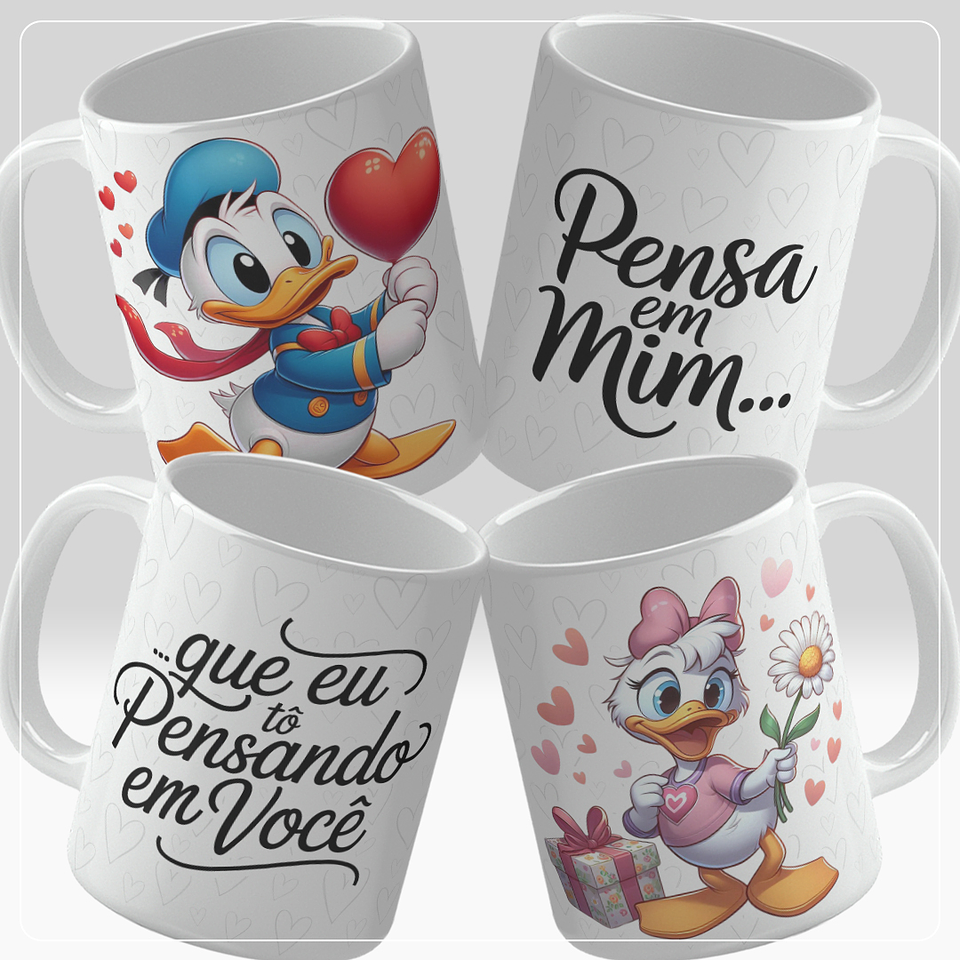 16 Artes para Caneca Dia dos Namorados Par Personagens Arquivo em Jpg 7