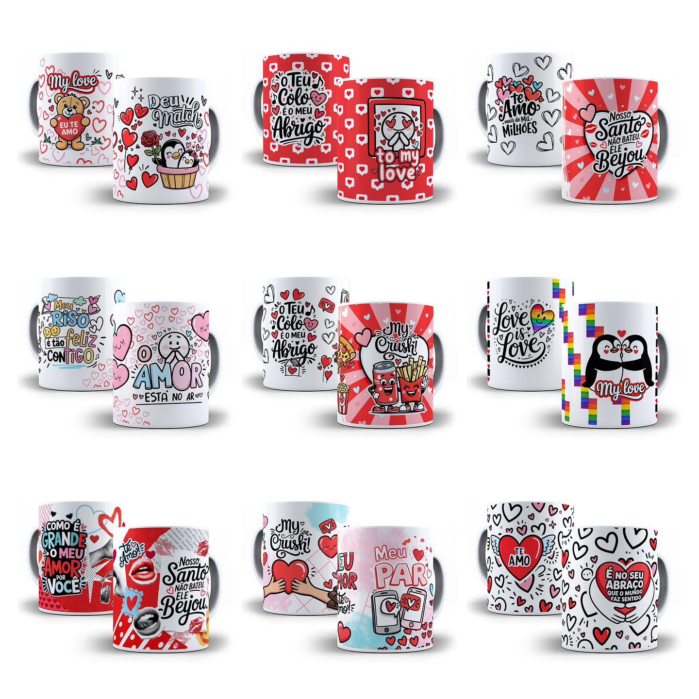 30 Artes para Caneca + Arte para Tubolata Dia dos Namorados em Jpg  8