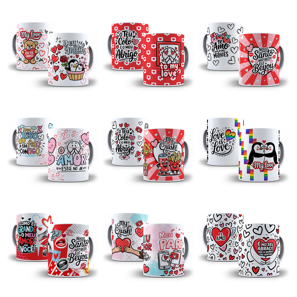 30 Artes para Caneca + Arte para Tubolata Dia dos Namorados em Jpg  8