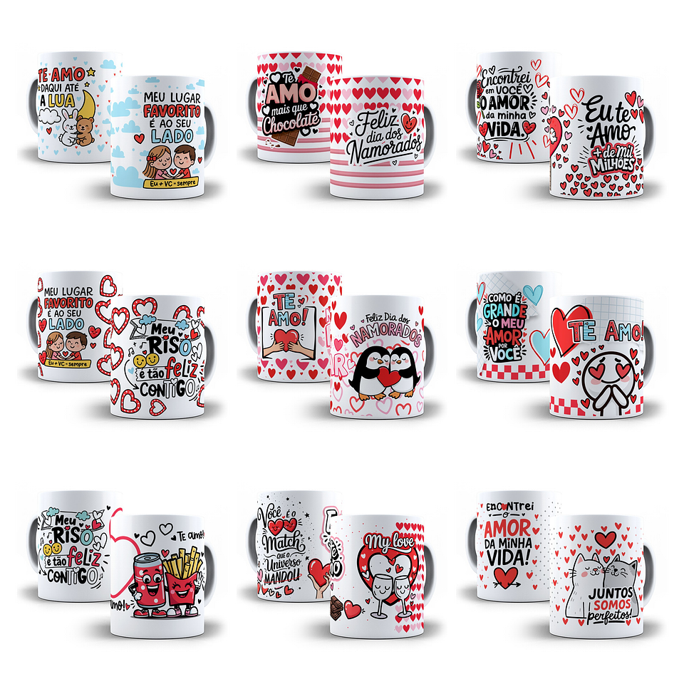 30 Artes para Caneca + Arte para Tubolata Dia dos Namorados em Jpg  9