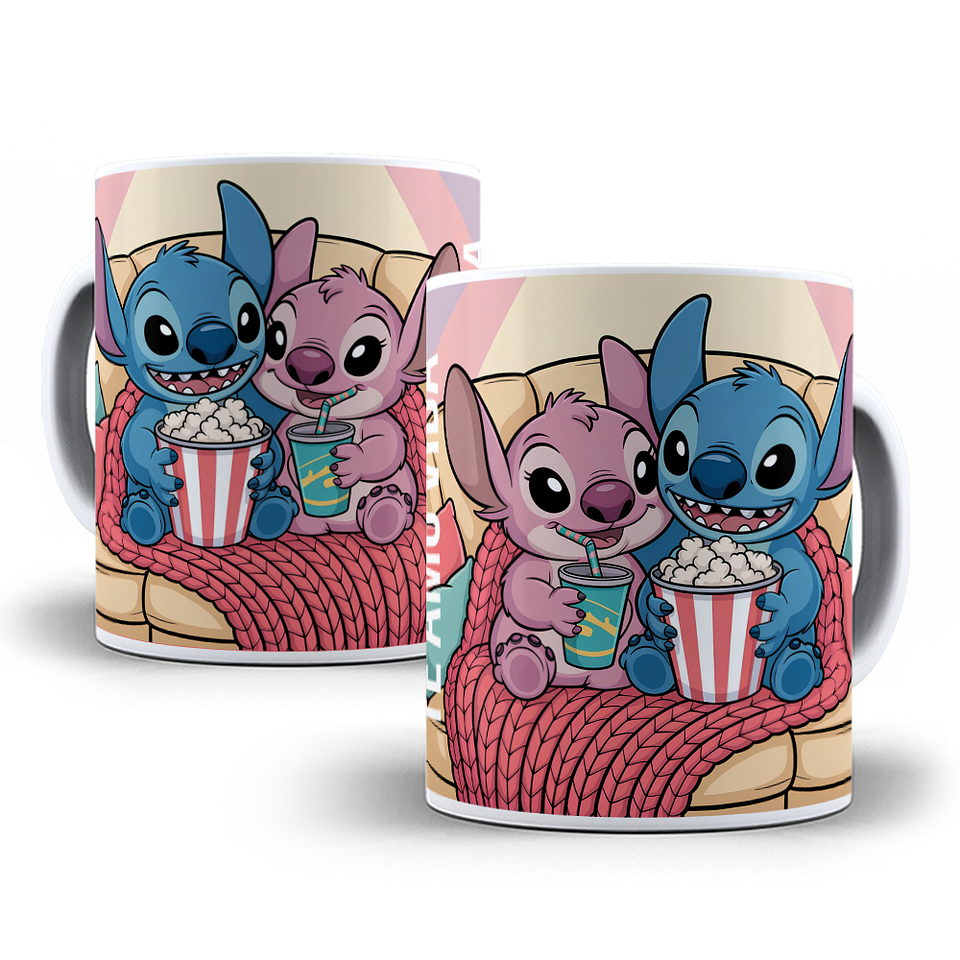 14 Artes para Caneca Dia dos Namorados Stitch Arquivo em Png  4