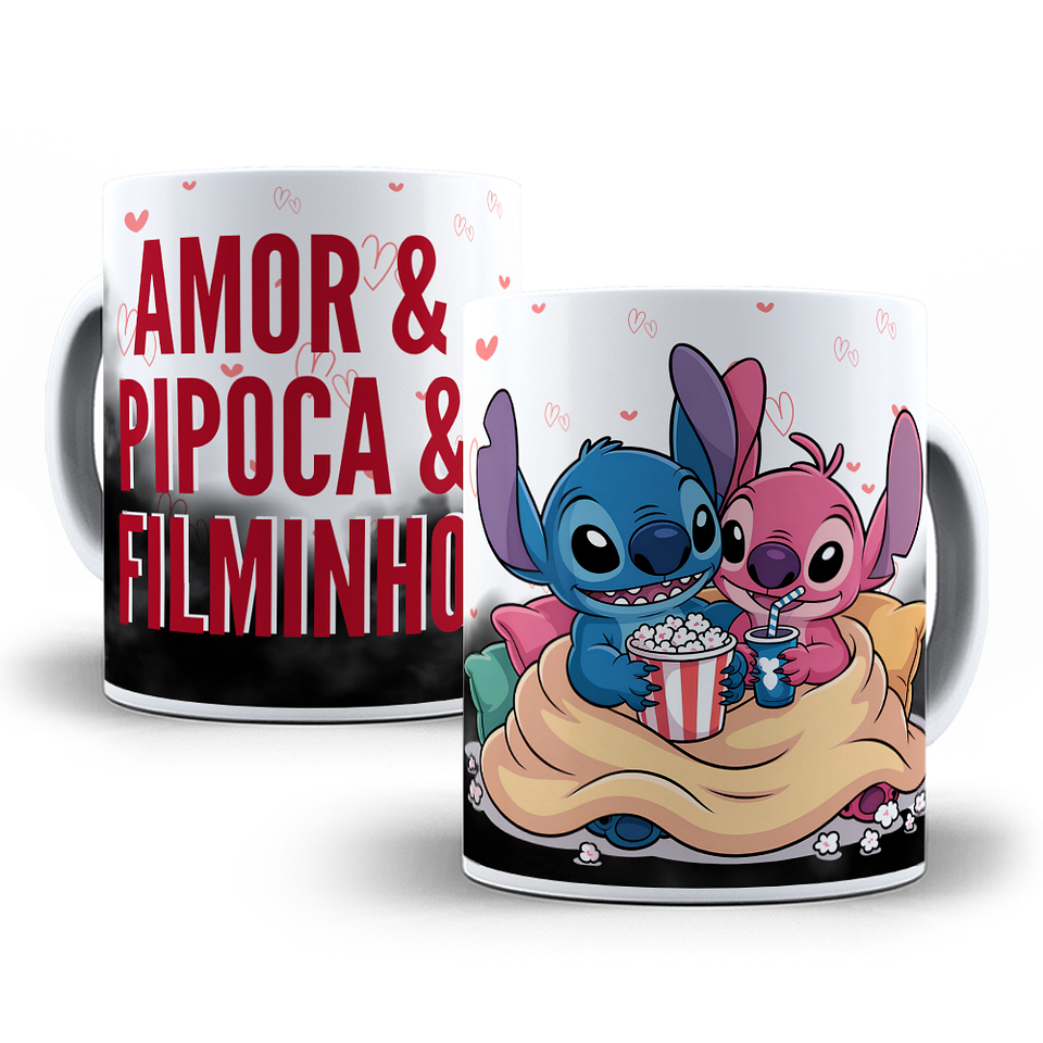 14 Artes para Caneca Dia dos Namorados Stitch Arquivo em Png  7