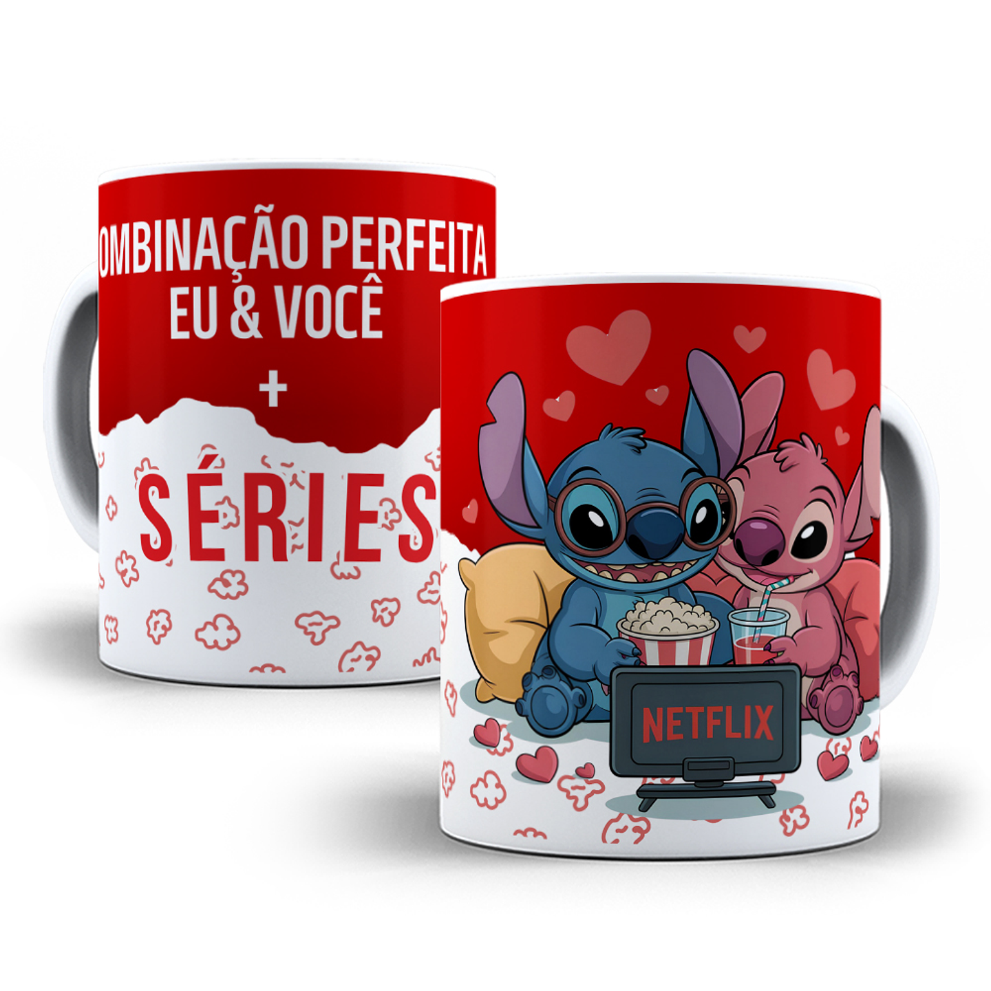 14 Artes para Caneca Dia dos Namorados Stitch Arquivo em Png  9