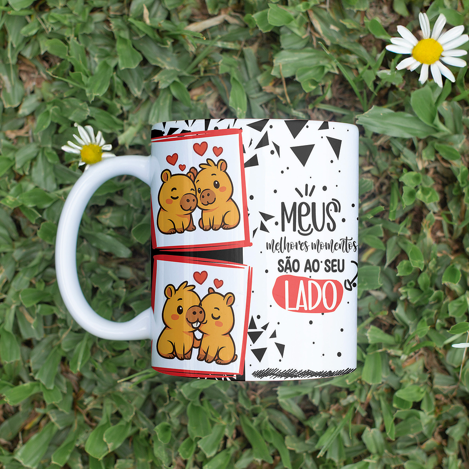 7 Artes para Caneca Dia dos Namorados Capivara Arquivo Editável  3
