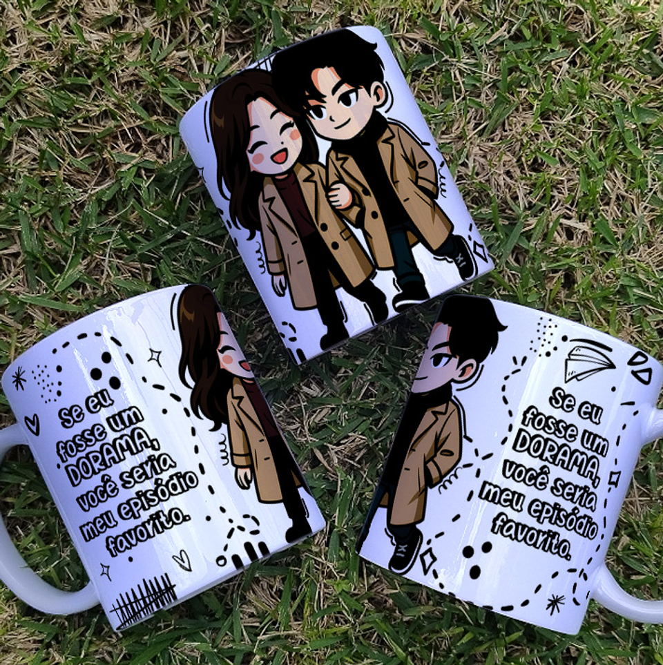 8 Artes para Caneca Dia dos Namorados Dorama Arquivo Editável  4
