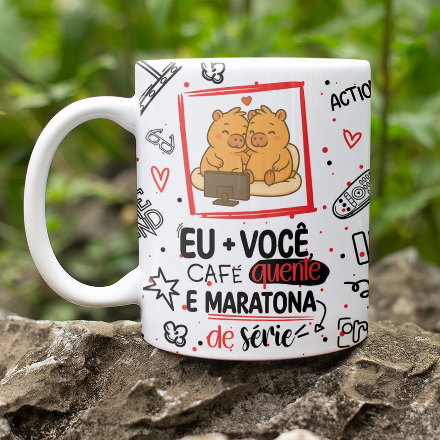 7 Artes para Caneca Dia dos Namorados Capivara Arquivo Editável  8