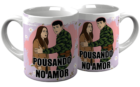 6 Artes Caneca Dorama Pousando No Amor em Png
