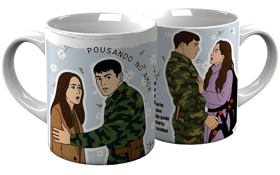 6 Artes Caneca Dorama Pousando No Amor em Png 2
