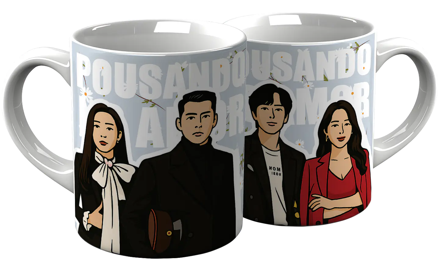 6 Artes Caneca Dorama Pousando No Amor em Png 3