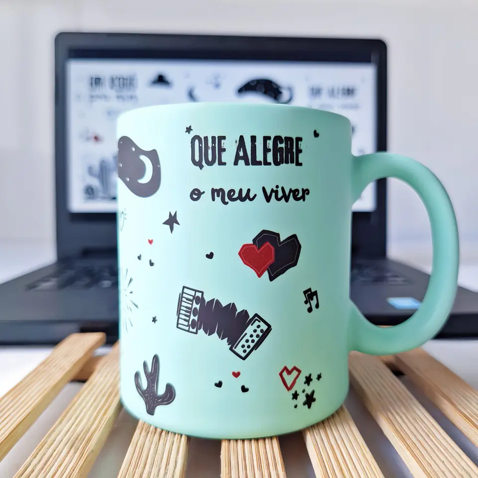 Artes Caneca Um xodó pra mim que alegra o meu viver em Png  2