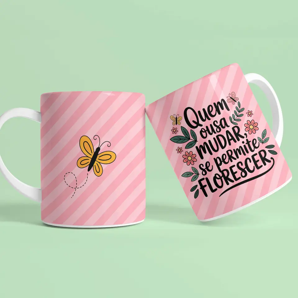 16 Artes para Caneca Borboletas Arquivo em Png  2