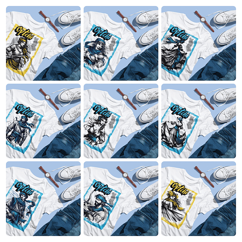 26 Artes para Camisa Ciganos Arquivo Editável 