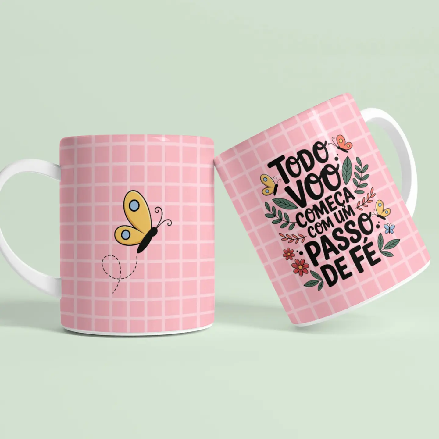 16 Artes para Caneca Borboletas Arquivo em Png  3