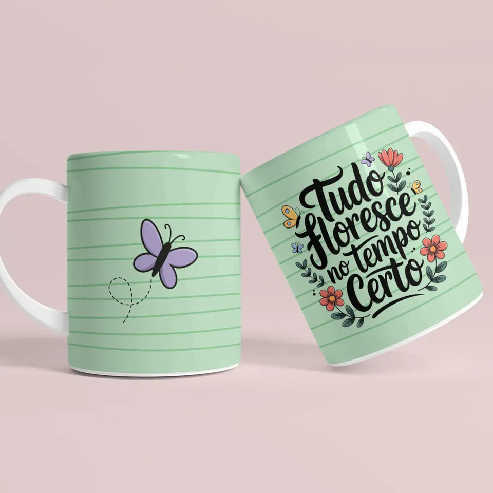 16 Artes para Caneca Borboletas Arquivo em Png  4