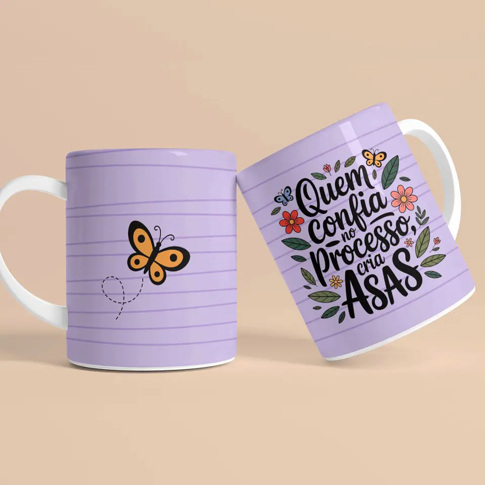 16 Artes para Caneca Borboletas Arquivo em Png  8