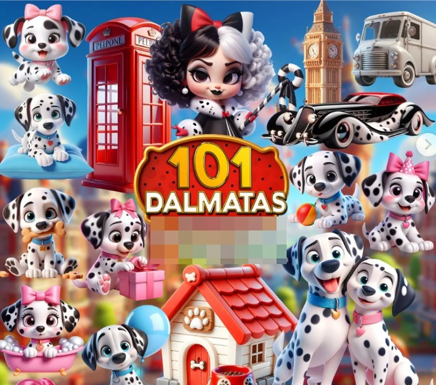 Kit Digital 101 Dalmatas Arquivo em Png 1