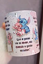 Arte Caneca O que a Gente Vai Prometer Um Para o Outro Stitch e Angel Arquivo em Jpg - Thumbnail 2