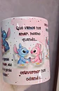 Arte Caneca O que a Gente Vai Prometer Um Para o Outro Stitch e Angel Arquivo em Jpg - Thumbnail 3