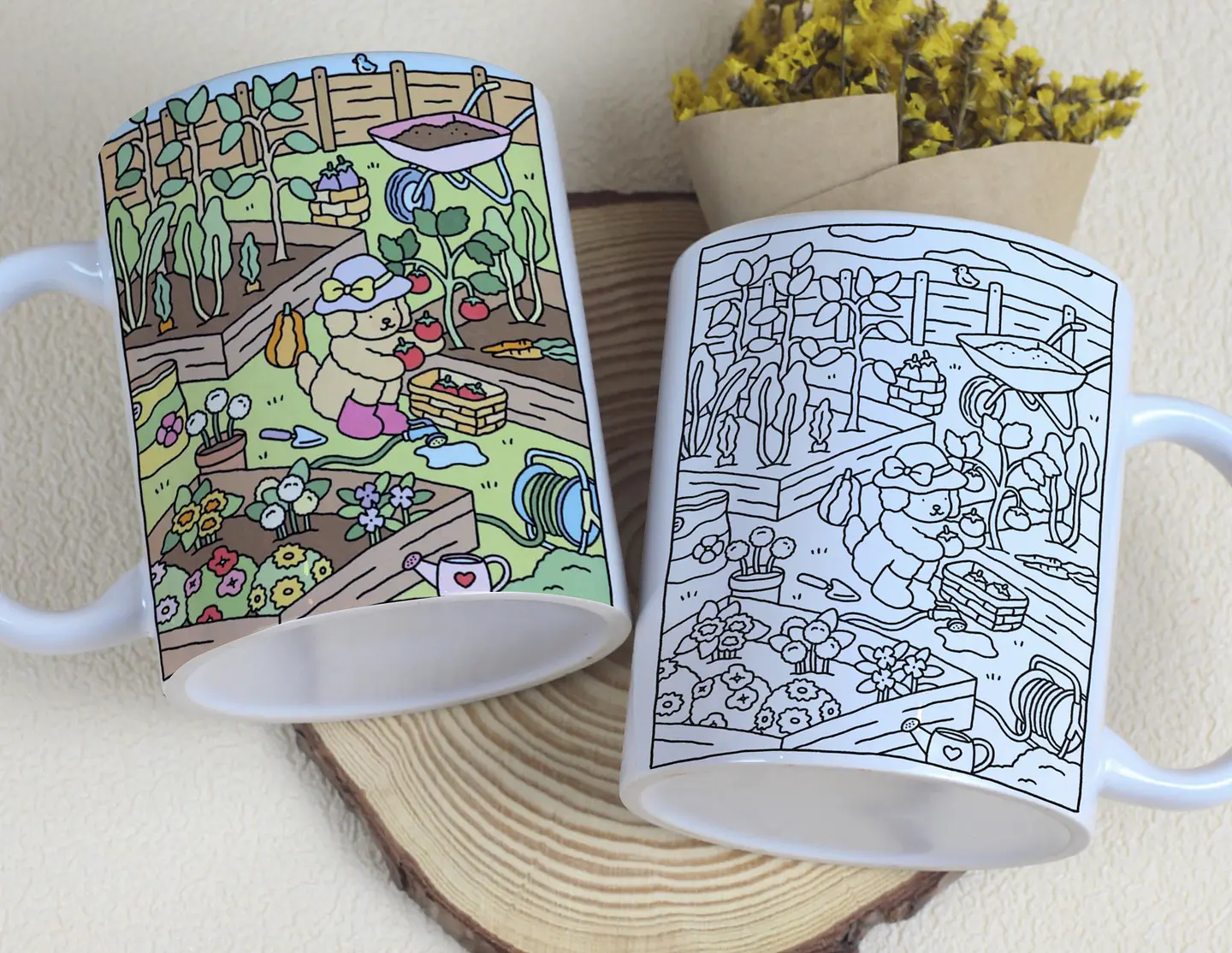 7 Artes para Caneca Bobie  Goods para Pintar Arquivo Editável 5
