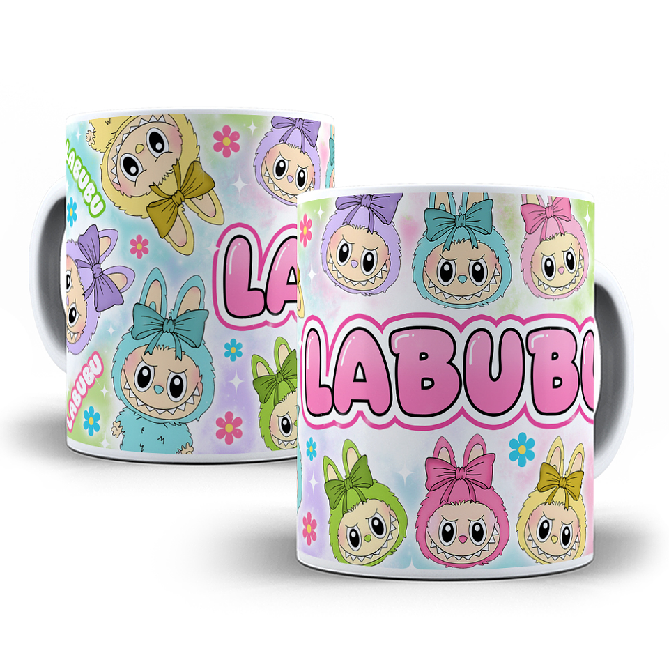 4 Artes para Caneca e Camisa Labubu Arquivo em Png 2