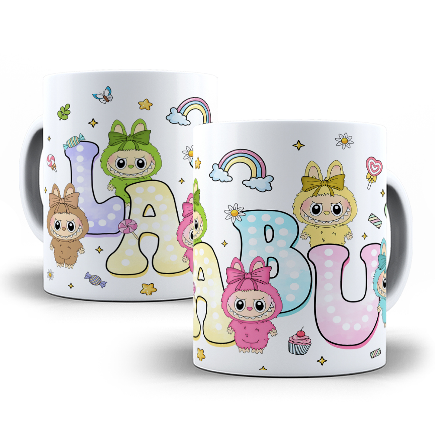 4 Artes para Caneca e Camisa Labubu Arquivo em Png 3