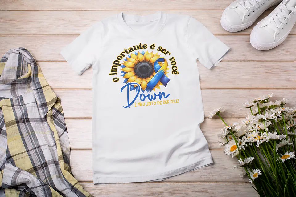 7 Artes Camisa Síndrome de Down Arquivo Editável  1