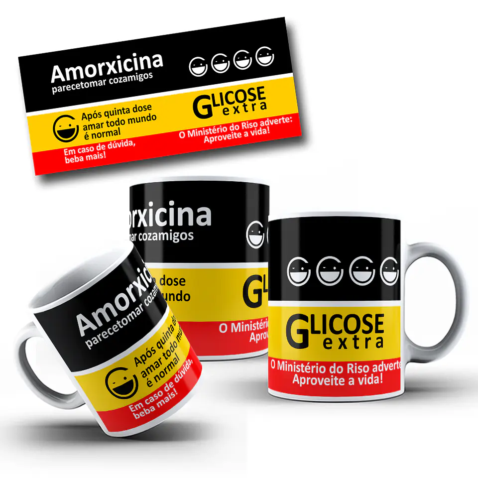 8 Artes para Caneca Medicamentos Frases engraçadas Arquivo Editável  3