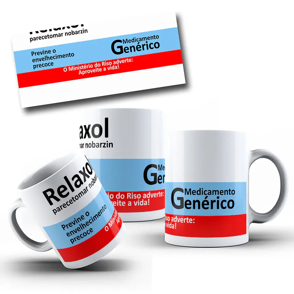 8 Artes para Caneca Medicamentos Frases engraçadas Arquivo Editável  4