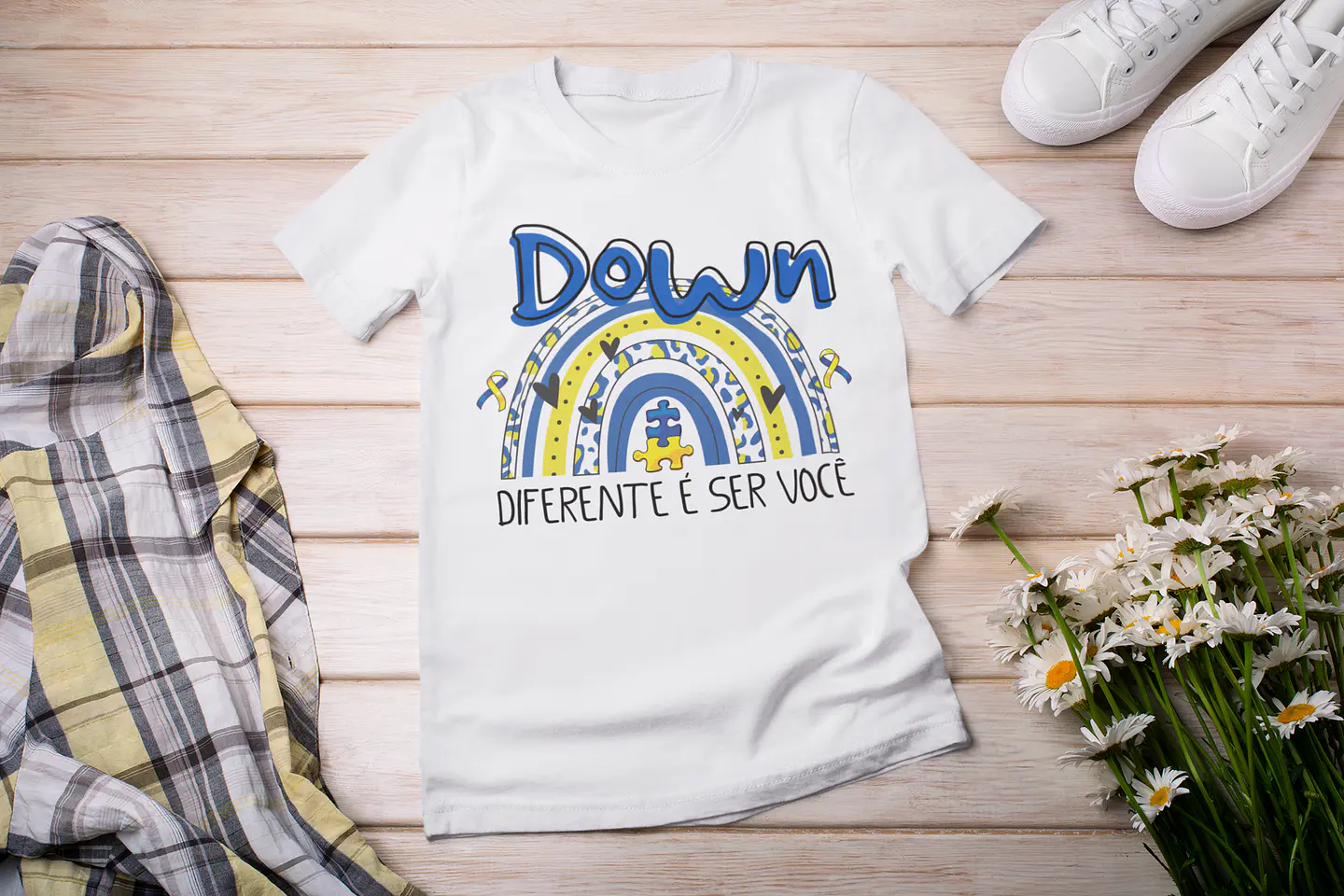 7 Artes Camisa Síndrome de Down Arquivo Editável  2